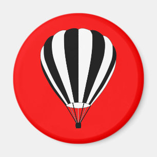 sunset fade hot air balloon magnet