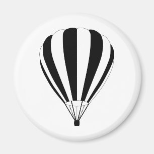 sunset fade hot air balloon magnet