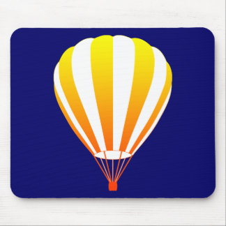 sunset fade hot air balloon mouse pad