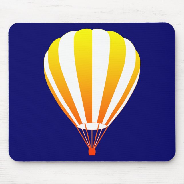 sunset fade hot air balloon mouse pad (Front)