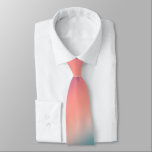 Sunset Fade Pastel Ombre Pink Teal Tie<br><div class="desc">Customize the scale of the pattern fade,  or leave as is.</div>