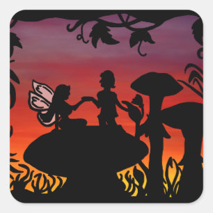 Sunset Faeries Sticker