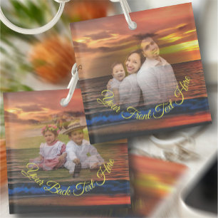 Sunset Family 1577 Keychain