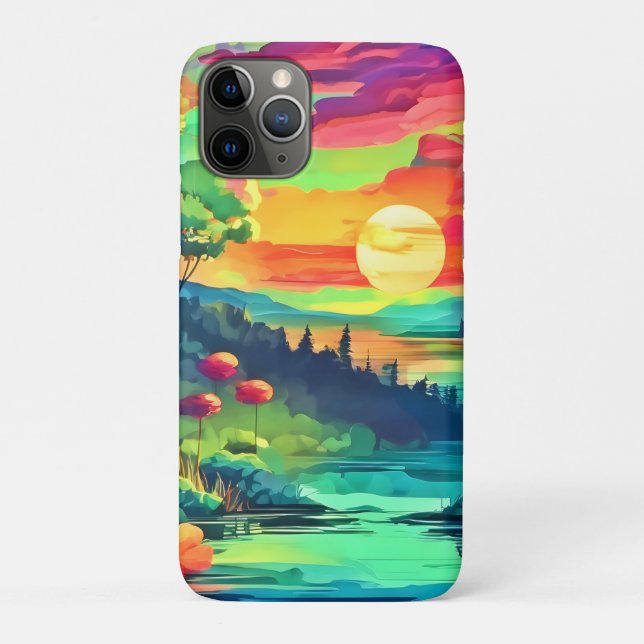 Sunset Fantasy Landscape Case-Mate iPhone Case (Back)