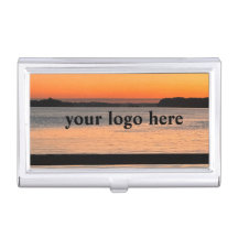Sunset Ferry Ride Business card case