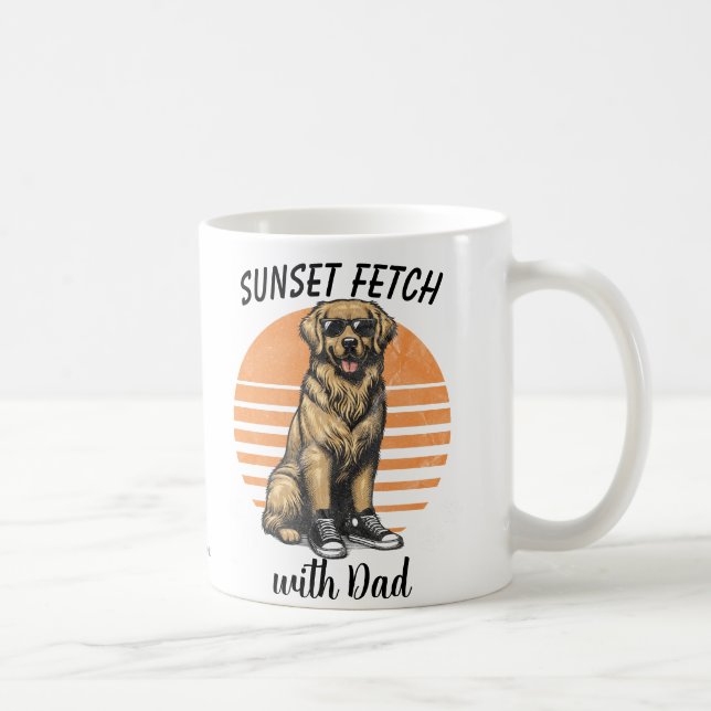 SunSet Fetch/ Golden Retriever Coffee Mug (Right)