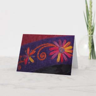 Sunset Flower & Vine Card