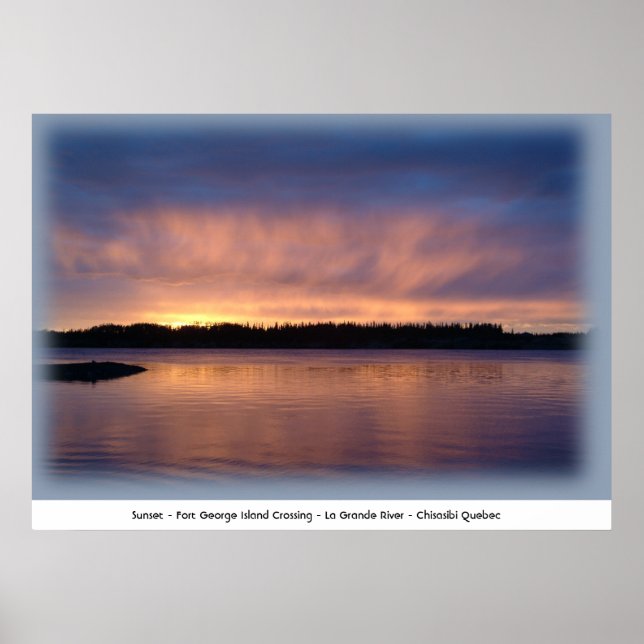 Sunset - Fort George Island Crossing  Poster (Front)