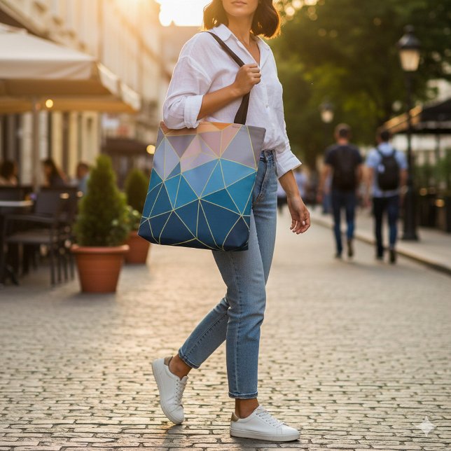 Sunset fourre-tout. Sac fourre-tout motif géométri (Créateur téléchargé)