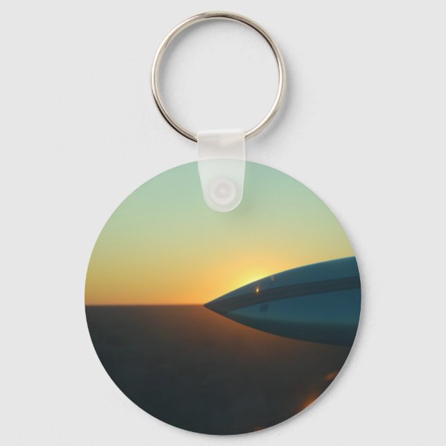 Sunset from Cessna 310 Keychain (Front)