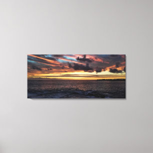 Sunset from Kailua-Kona Hawaii Canvas Print