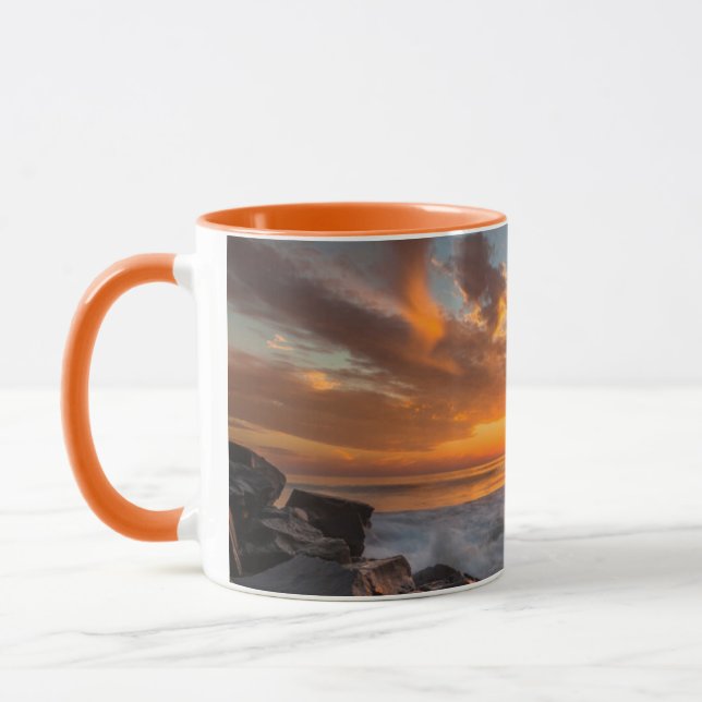 Sunset from Tamarach Beach Mug (Left)