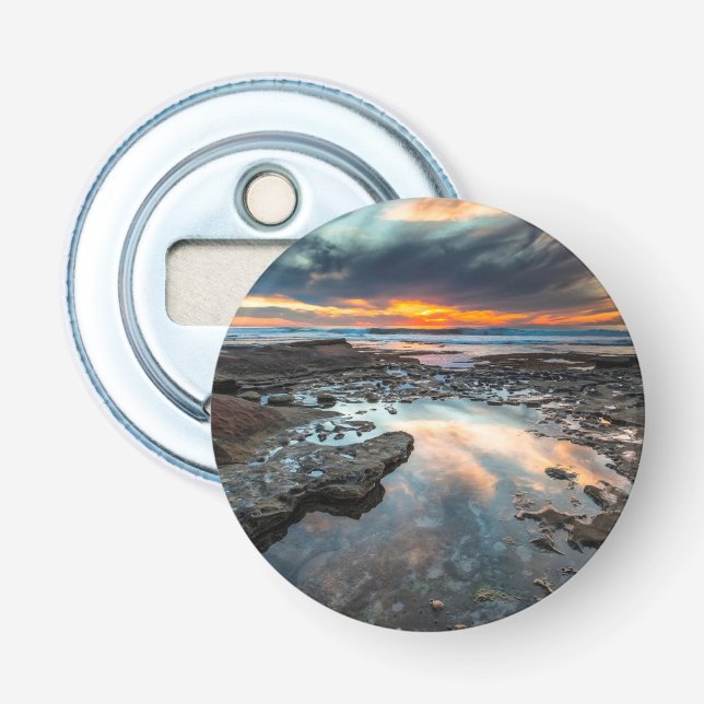 Sunset from the tide pools bottle opener (Front)