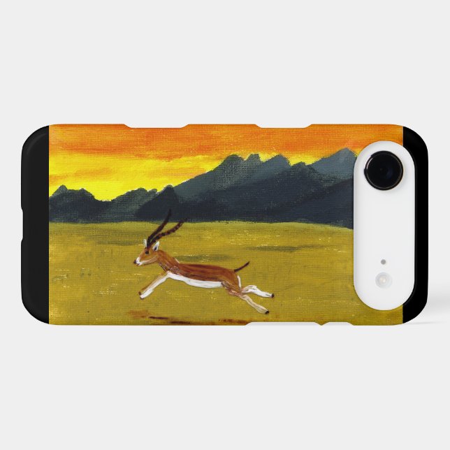 Sunset Gazelle Orange Black Case-Mate Samsung Gala (Back Horizontal)