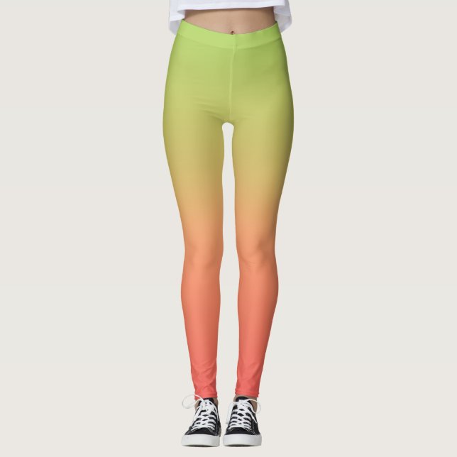 Sunset Gradient Leggings – Soft & Colourful Vibes (Front)