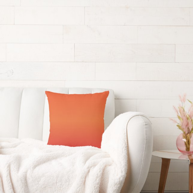 Sunset Gradient Throw Pillow (Couch)