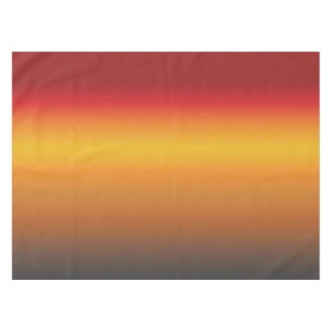 Sunset Gradient Vibrant Red Orange Yellow Ombre Tablecloth