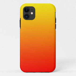 Sunset Gradient Yellow to Deep Red Colour Ombre iPhone 11 Case