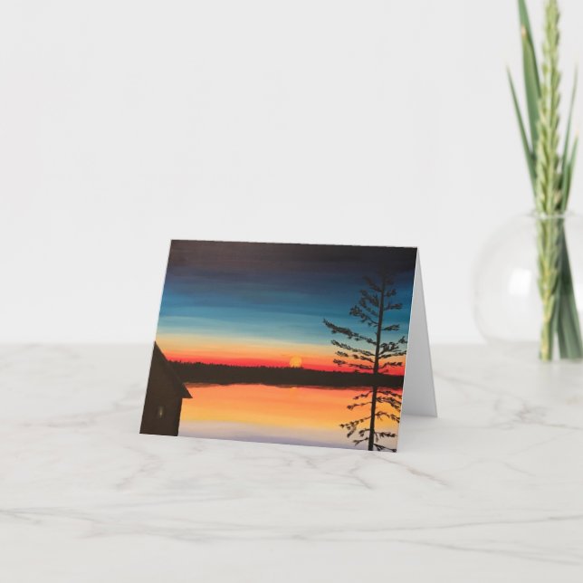 Sunset Greeting Card (Front)