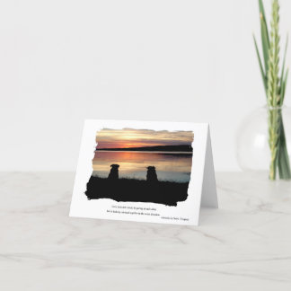 Sunset Greeting Card