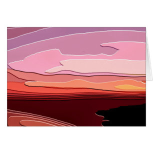 SUNSET GREETINGS CARD