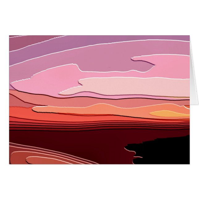 SUNSET GREETINGS CARD (Front Horizontal)