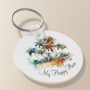 Sunset Grove, custom Keychain