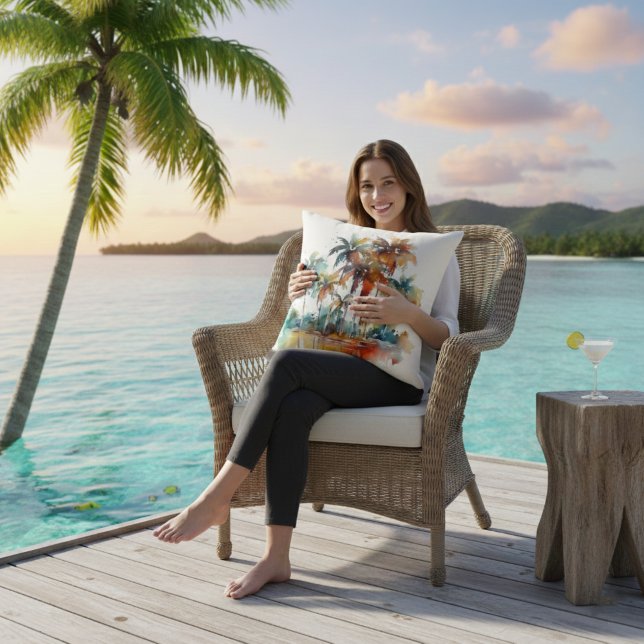 Sunset Grove Throw Pillow (Creator Uploaded)