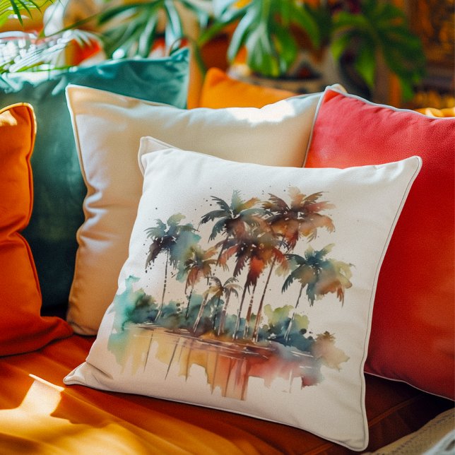 Sunset Grove Throw Pillow (Creator Uploaded)