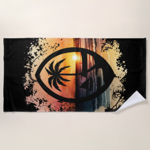 Sunset Guam Seal Beach Towel