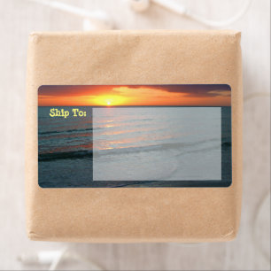 Sunset / Gulf Coast / Calm Water / Orange & Yellow