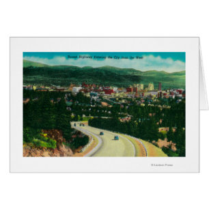 Sunset Highway entering Spokane from the West