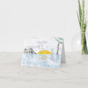 Sunset Holiday Card