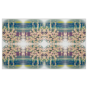 Sunset Hollyhock Fabric