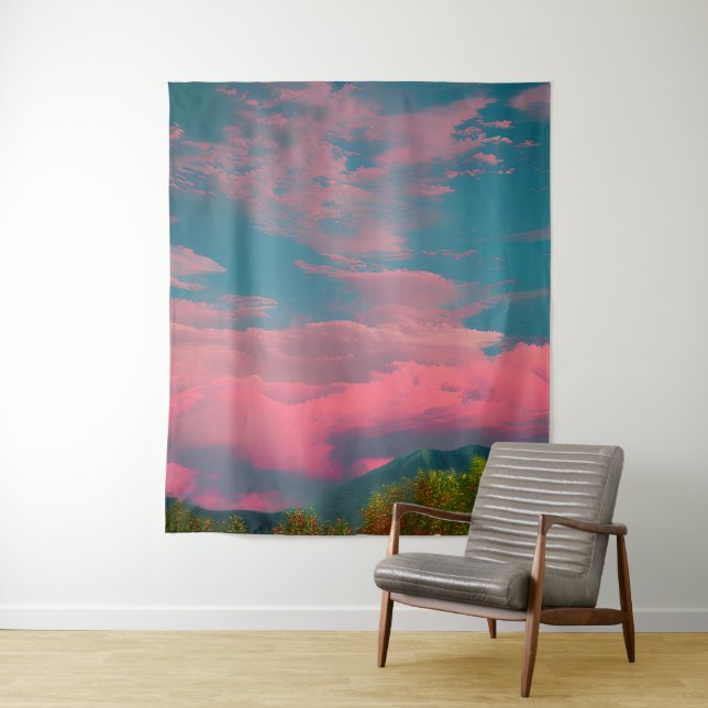 Sunset-hued sky tapestry (In Situ)