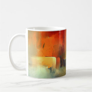 Sunset Hues Abstract Art Mug, artistic gift idea,  Coffee Mug