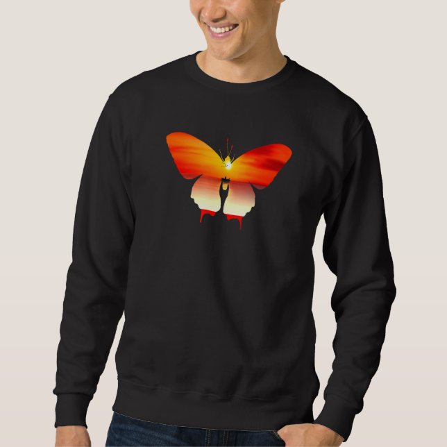 Sunset In A Butterfly Sweatshirt (Front)