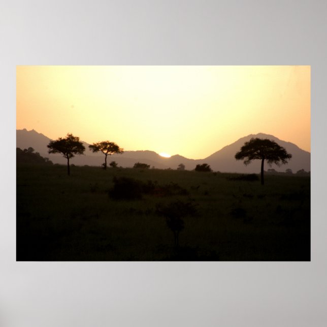 Sunset in Africa Poster (Front)
