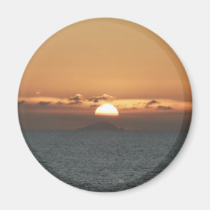 Sunset in Antigua I Seascape Photography Magnet