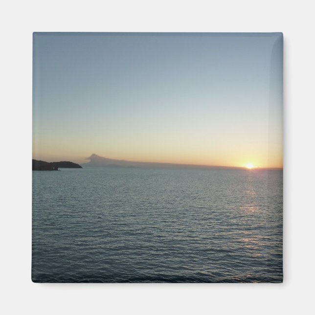 Sunset in Antigua II Island Seascape Magnet (Front)