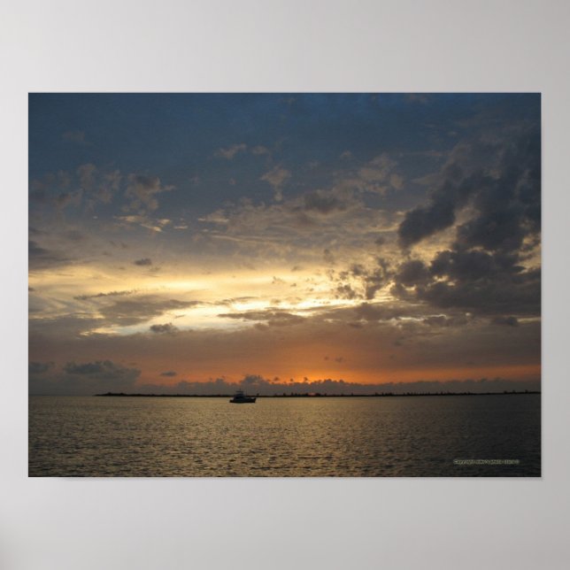 Sunset in Bahamas 03 Poster (Front)