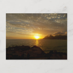 Sunset in Brazil Postcard