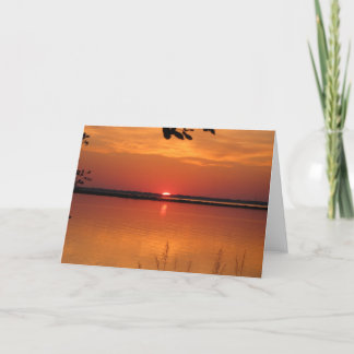 Sunset in Corolla, NC Card