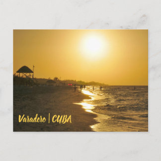 Sunset in Cuba Postcard