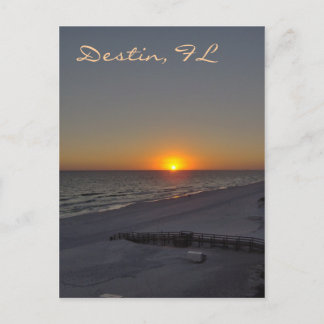Sunset in Destin, FL Postcard