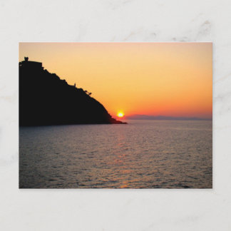 Sunset in Donostia - San Sebastian Postcard