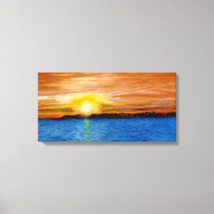 Sunset in Door County, Wisconsin Canvas Print