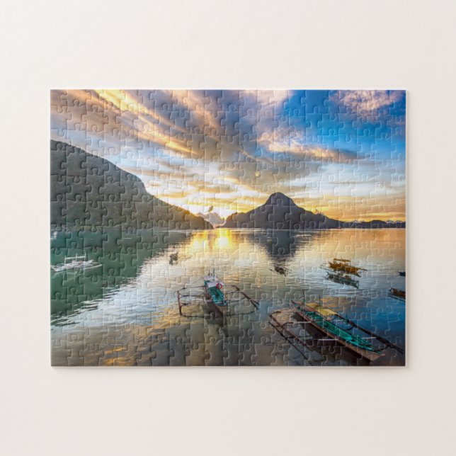 Sunset in El Nido Jigsaw Puzzle (Horizontal)