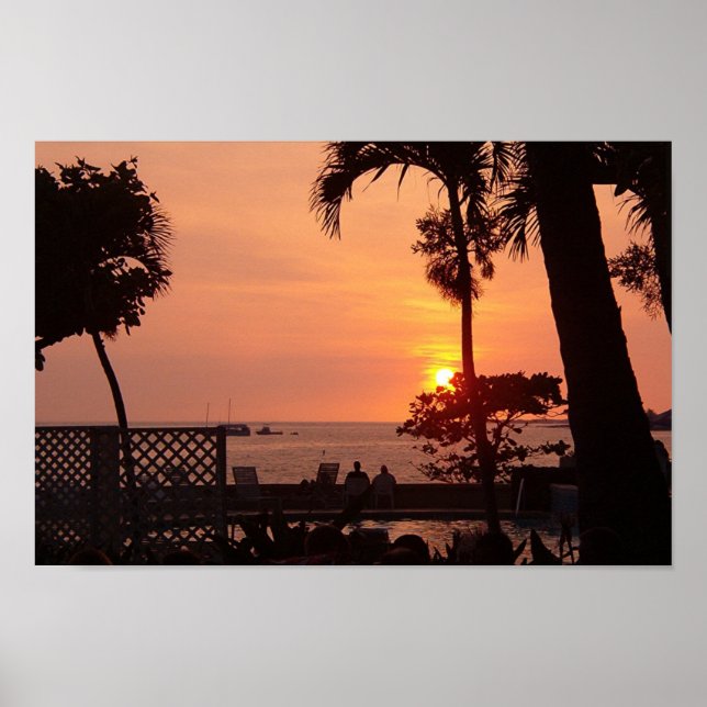 Sunset in Hawaii Poster (Front)