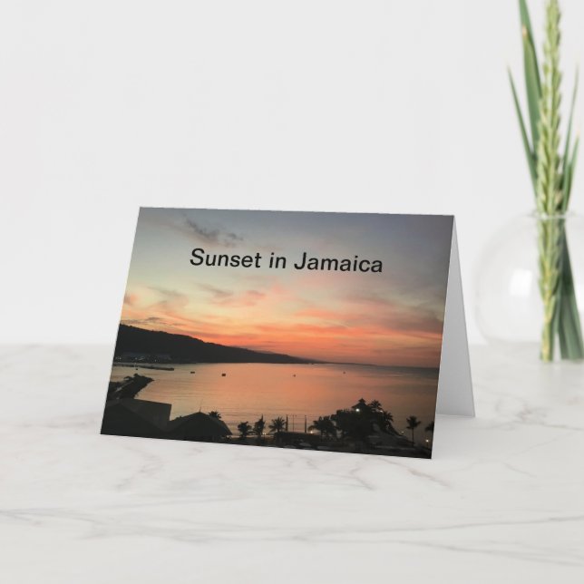Sunset in Jamaica Card (Front)